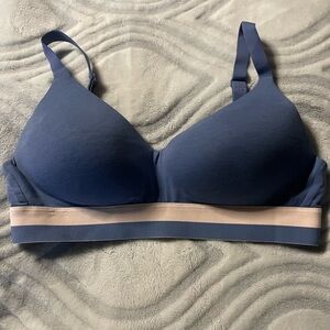 Blue Wireless Bra